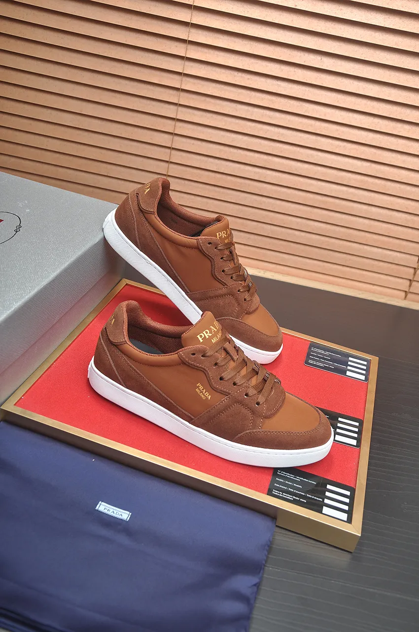 Men's shoes 💰580💶【PRADA】Top original, new season, high quality original goods, top imported calfskin with original imported glue, imported cowhide inside with original cowhide feet, original outsole! Quality guaranteed! Code 38-45 (45 customized)